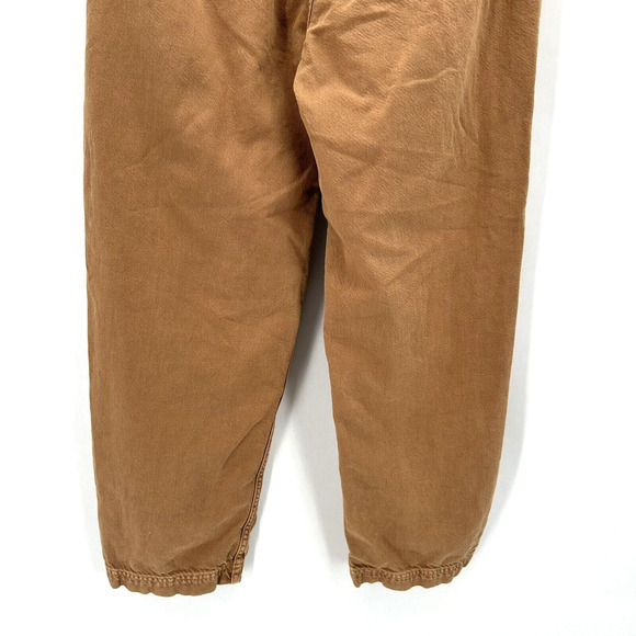 Etica Wade Relaxed Trouser Pants Brown Size S Preppy Sustainable‎ Boho Capsule - Picture 7 of 11